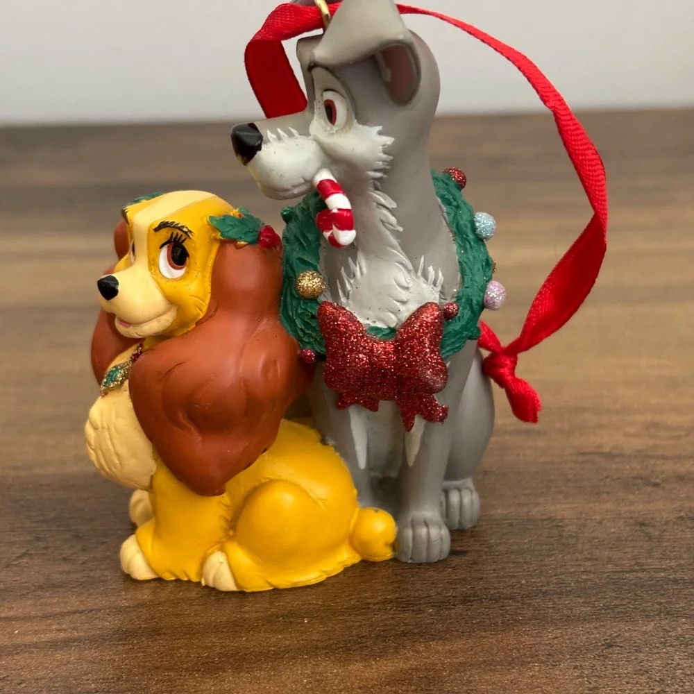 Disney Parks LADY AND THE TRAMP Holiday Christmas Tree Ornament Dogs Decor Candy